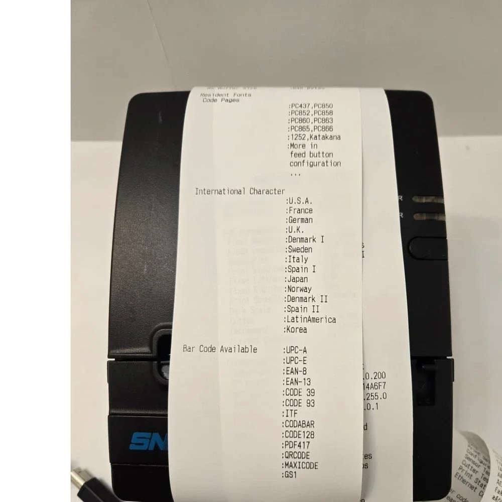 SNBC BTP-R180II POS Thermal Receipt Printer USB Ethernet Serial – Tested Works
